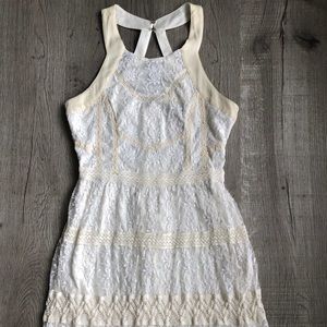 American Eagle Floral Lace Halter Dress